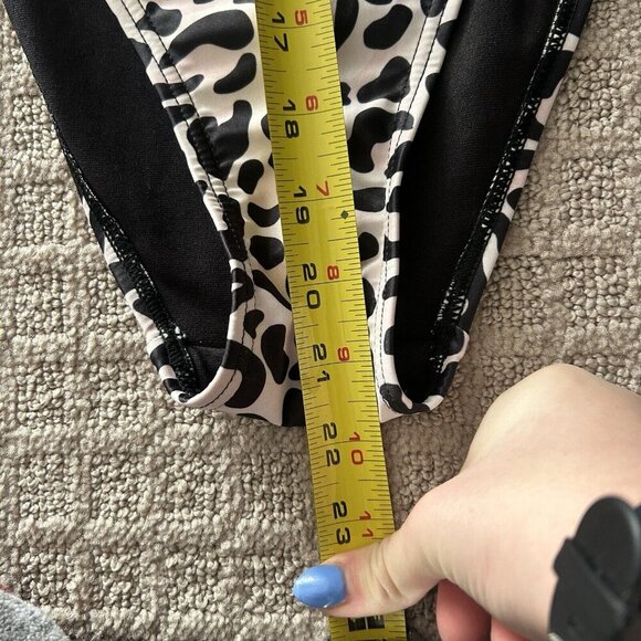 Caitlin Covington Pink Lilly One Piece Swimsuit Cheetah Black Pink White Large L - Picture 3 of 8